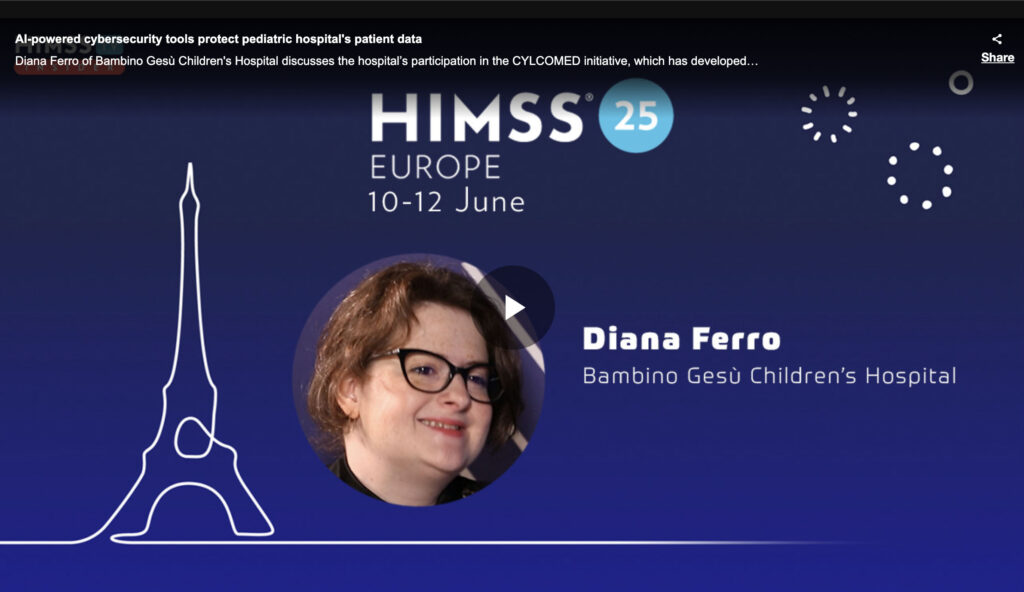 Diana Ferro (Ospedale Pediatrico Bambino Gesú) HIMSS interview