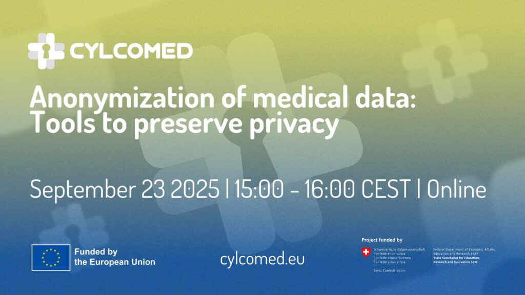 CYLCOMED Anonymization webinar banner