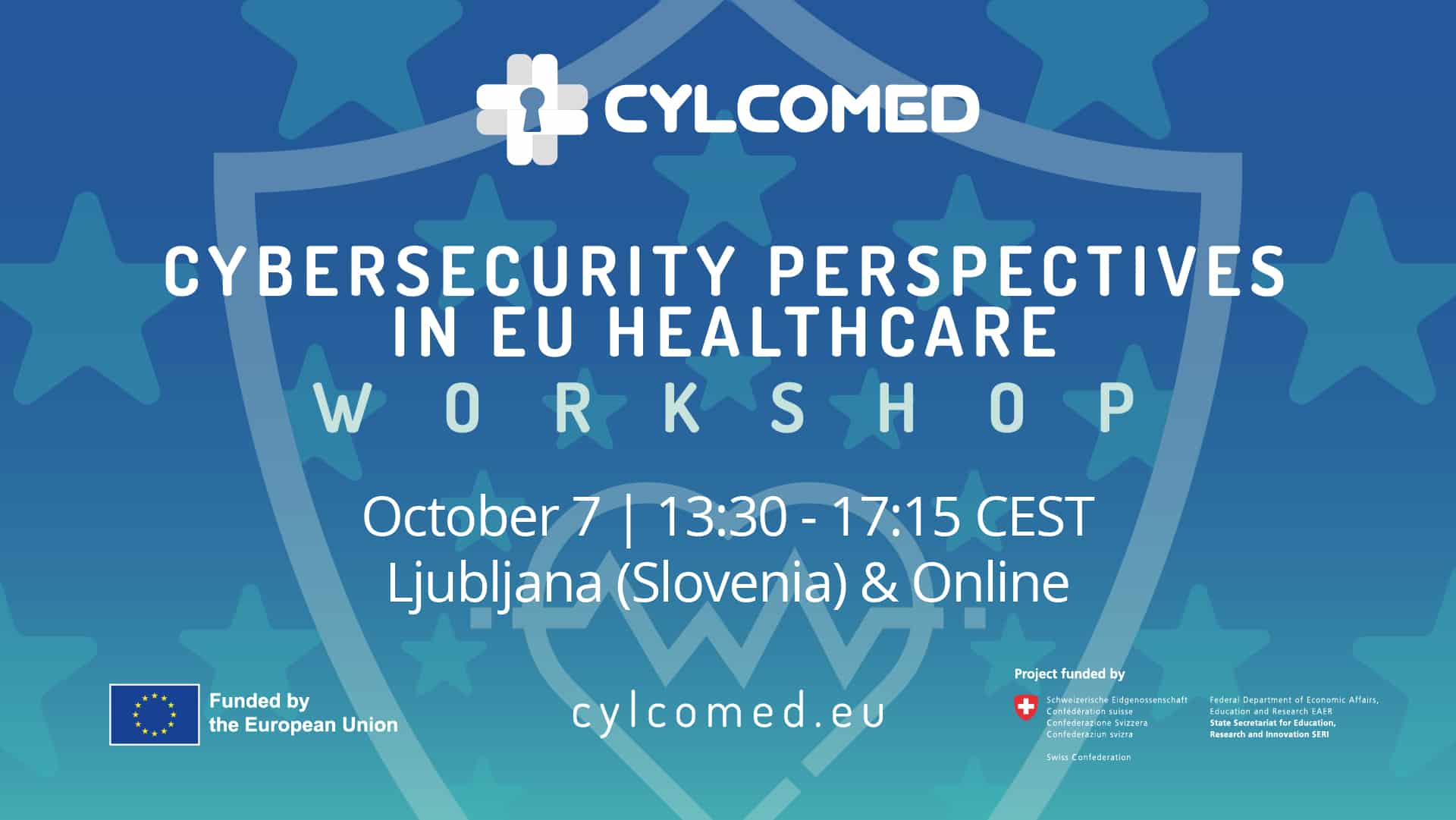 Cybersecurity perspectives in EU healthcare workshop banner